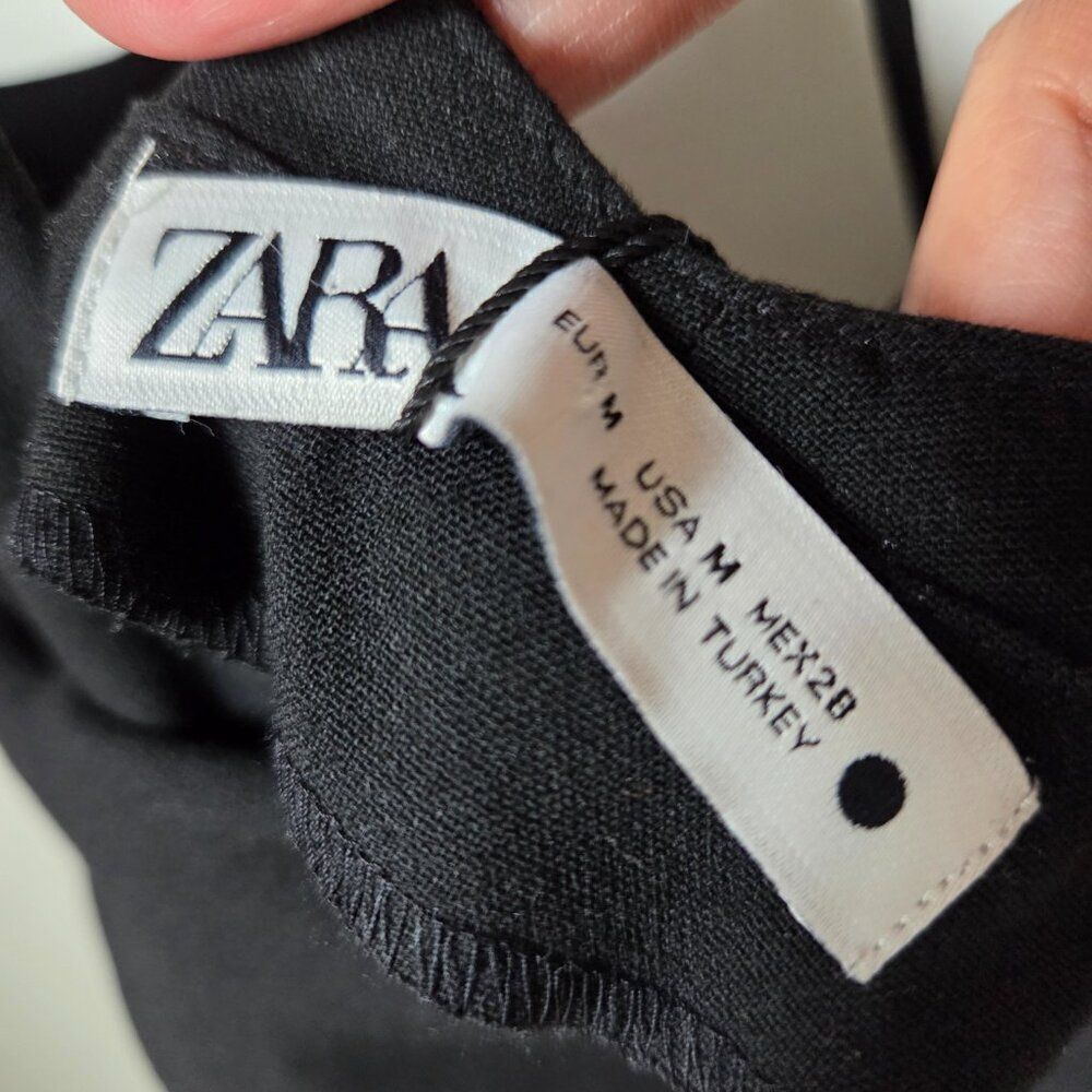NWT ZARA LITTLE BLACK DRESS STRAPPY BACK SIZE M - Picture 11 of 16
